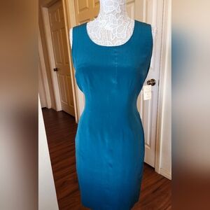 Hugo Buscati 100% Silk Fully Lined Shift Dress Size 10 New With Tag